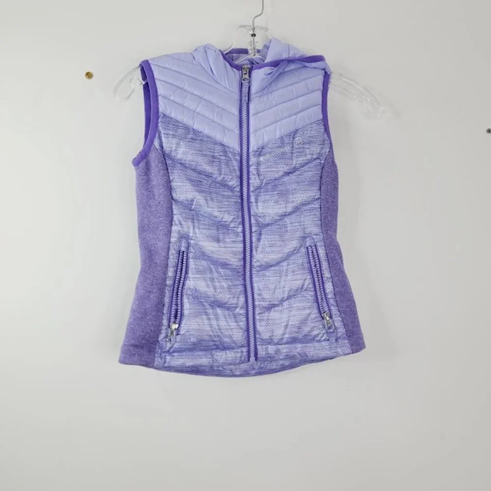 Free Country Girl's Purple‎ Sleeveless Padded Winter Puffer Vest Size XS